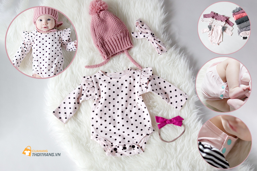 Bodysuit: Hướng dẫn cách may áo liền quần cho bé sơ sinh